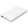 Carica Batterie Power Bank per Smartphone Tablet 8000mAh USB Bianco