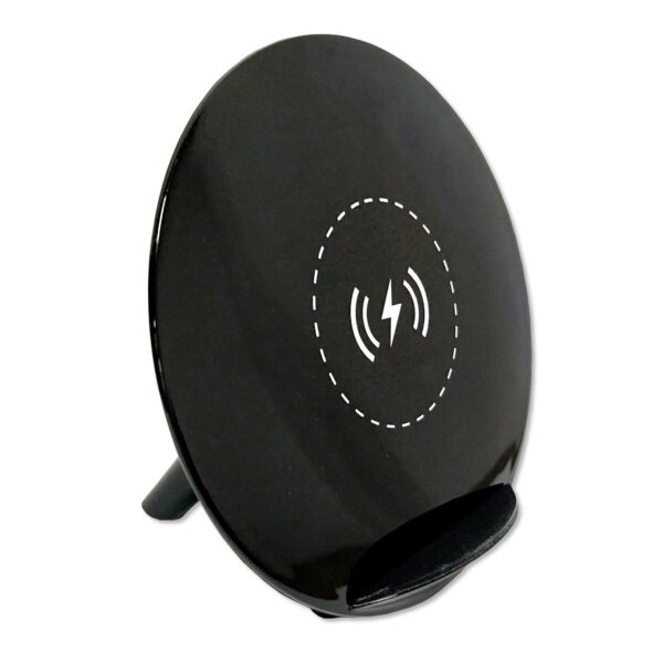 Caricabatterie Wireless Fast Qi Stand con Rivestimento UV 5W Nero