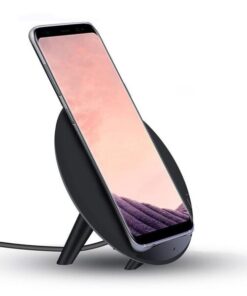 Caricabatterie Wireless Fast Qi Stand con Rivestimento UV 5W Nero