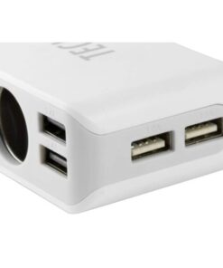 Caricabatterie da Auto 4x USB e 3 Prese Accendisigari, TE11