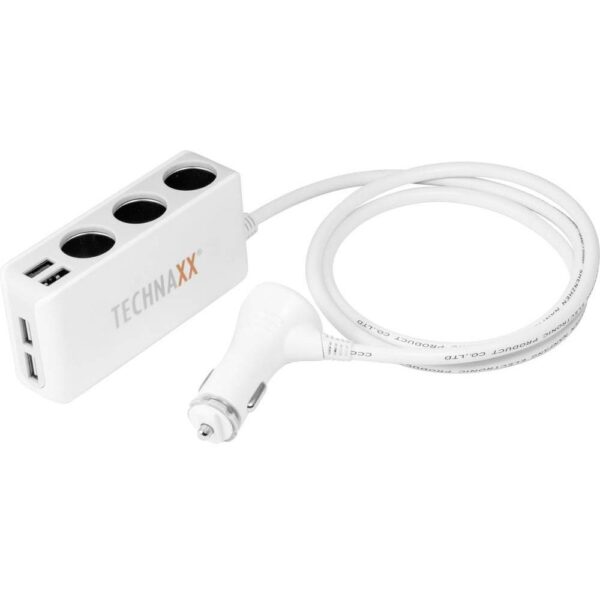 Caricabatterie da Auto 4x USB e 3 Prese Accendisigari, TE11