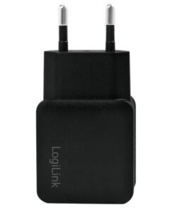 Caricatore 2xUSB 2,1A Spina Europea 2pin Nero