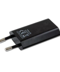 Caricatore USB 1A Compatto Spina Europea Nero