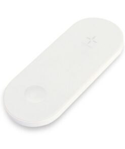 Caricatore Wireless Qi 2 Posizioni Bianco