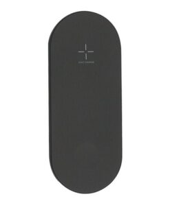 Caricatore Wireless Qi 2 Posizioni Nero