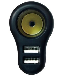 Caricatore da Auto a due Porte USB con Presa Accendisigari