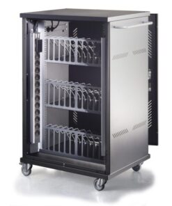 Carrello Stazione di Ricarica 36 Notebook Tablet o Smartphone Nero