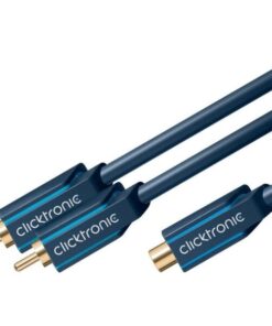 Cavo Adattatore RCA Femmina / 2x RCA Maschio 0.1m Alta Qualità Blu