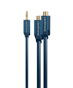 Cavo Audio Stereo 2 RCA F a Jack 3.5 mm M 0,10 m Alta Qualità
