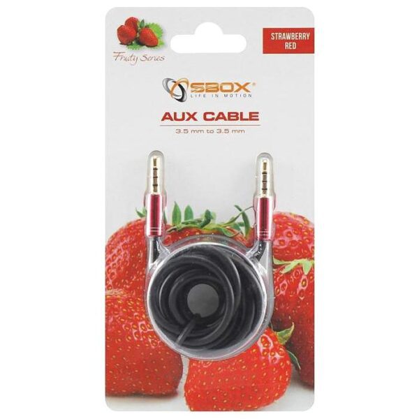 Cavo Audio Stereo Jack 3.5 mm M/M 1,5m Rosso