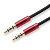 Cavo Audio Stereo Jack 3.5 mm M/M 1,5m Rosso