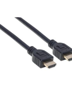Cavo HDMI CL3 High Speed con Ethernet A/A M/M 1m Nero
