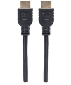 Cavo HDMI CL3 High Speed con Ethernet A/A M/M 2m Nero