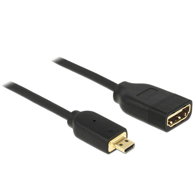 Cavo HDMI High Speed c/Ethernet - HDMI Micro-D/ HDMI-A 20 cm