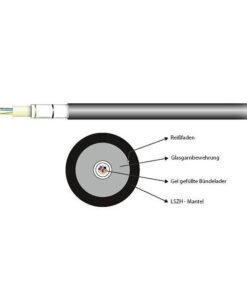 Cavo Loose Antiroditore 4 fibre 50/125 OM5 LSZH Nero