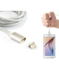 Cavo Magnetico di Ricarica USB a Micro USB 1m Bianco