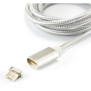 Cavo Magnetico di Ricarica USB a Micro USB 1m Bianco
