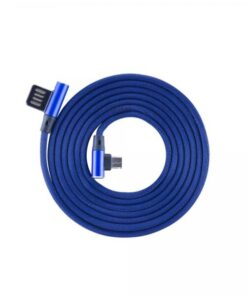 Cavo Micro USB Angolato 90° USB2.0/MicroUsb 1.5m Blu