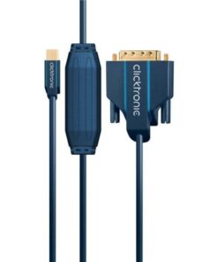 Cavo Mini DisplayPort (Thunderbolt) a DVI-D 24+1 2m Alta Qualità