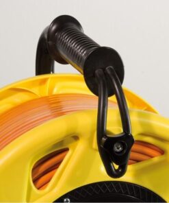 Cavo Patch Cat7A Plug RJ45 6A S/FTP LSZH con Avvolgicavo 90m Arancione