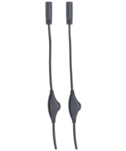 Cavo Splitter Cuffie con Controllo Volume 3,5''M/2x3,5''F 3 m Nero