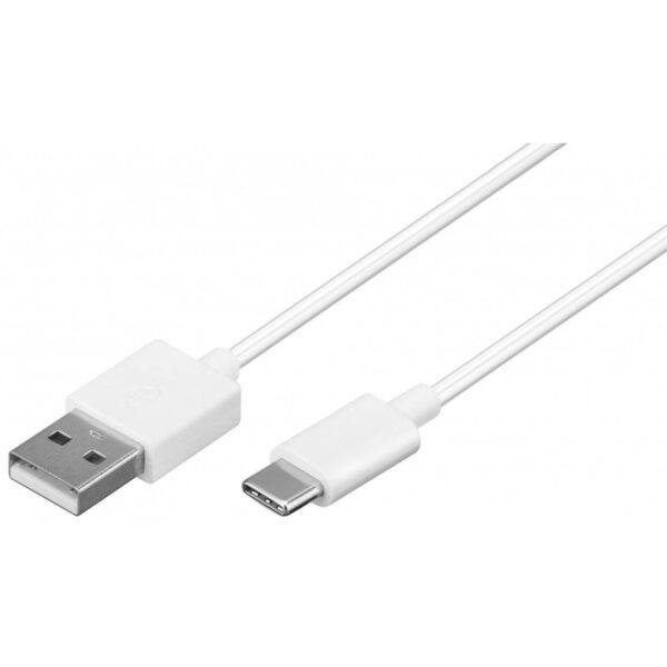 Cavo USB-A 2.0 Maschio / USB-C™ Maschio 0,1m Bianco