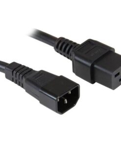 Cavo alimentazione C19 F a C14 M 2,0 mt nero