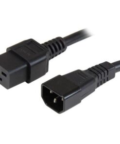 Cavo alimentazione C19 F a C14 M 2,0 mt nero