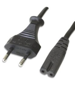 Cavo alimentazione C7 a italiana 0,5 m Nero