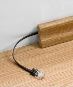 Cavo di Rete Patch Piatto in Rame Cat.6 Nero UTP 10m