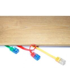 Cavo di Rete Patch Piatto in Rame Cat.6A UTP 3m Bianco