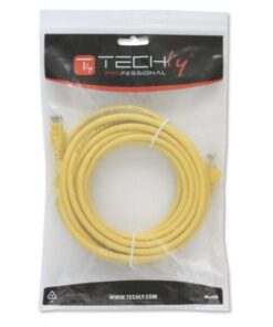 Cavo di Rete Patch in Rame Cat.6 Giallo UTP 10m