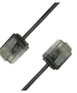 Cavo di rete Patch in Rame Ultra Slim Cat.6 Nero UTP 0,25 m