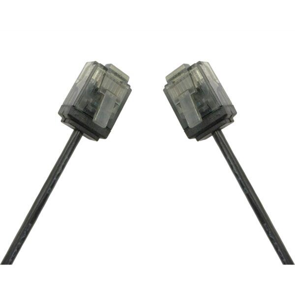 Cavo di rete Patch in Rame Ultra Slim Cat.6 Nero UTP 0,5 m