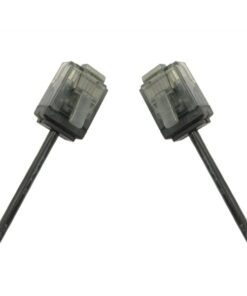 Cavo di rete Patch in Rame Ultra Slim Cat.6 Nero UTP 10 m