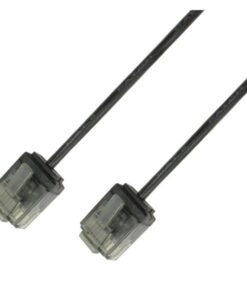 Cavo di rete Patch in Rame Ultra Slim Cat.6 Nero UTP 10 m