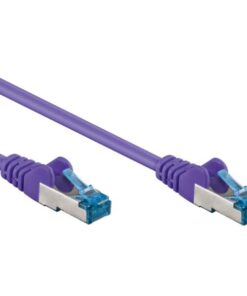 Cavo di rete Patch in rame Cat. 6A Viola SFTP LSZH 0,5m