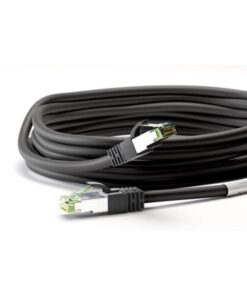 Cavo di rete Patch in rame Cat. 8.1 Nero SFTP LSZH 1m