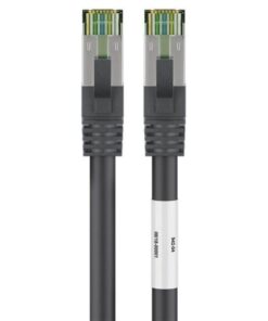 Cavo di rete Patch in rame Cat. 8.1 Nero SFTP LSZH 2m