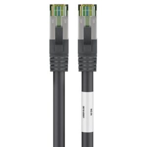 Cavo di rete Patch in rame Cat. 8.1 Nero SFTP LSZH 2m