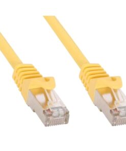 Cavo di rete Patch in rame Cat.6 Giallo SFTP LSZH 1m