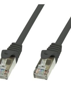 Cavo di rete Patch in rame Cat.6 Nero SFTP LSZH 1m