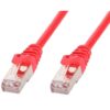 Cavo di rete Patch in rame Cat.6 Rosso SFTP LSZH 0,5m