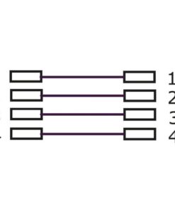 Cavo telefonico spiralato 4mt RJ10 4P4C Nero
