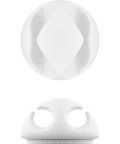 Clip Fermacavo Set da 5 pz Varie Misure Bianco