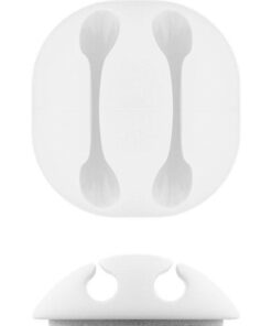 Clip Fermacavo Set da 5 pz Varie Misure Bianco