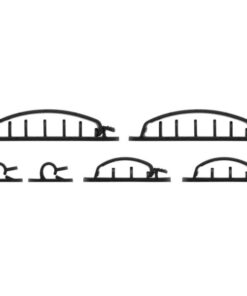 Clip Fermacavo Set da 6 pz Nero