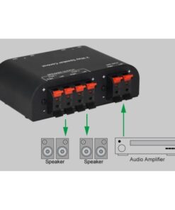 Commutatore audio per casse acustiche 2 vie con Terminali a pressione