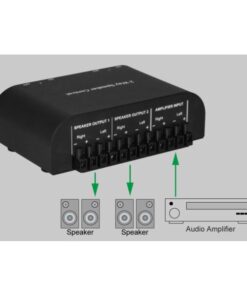 Commutatore audio per casse acustiche 2 vie con Terminali a vite
