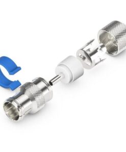 Confezione 10 Adattatori Coassiali Femmina per Cavi Diametro 6,5mm